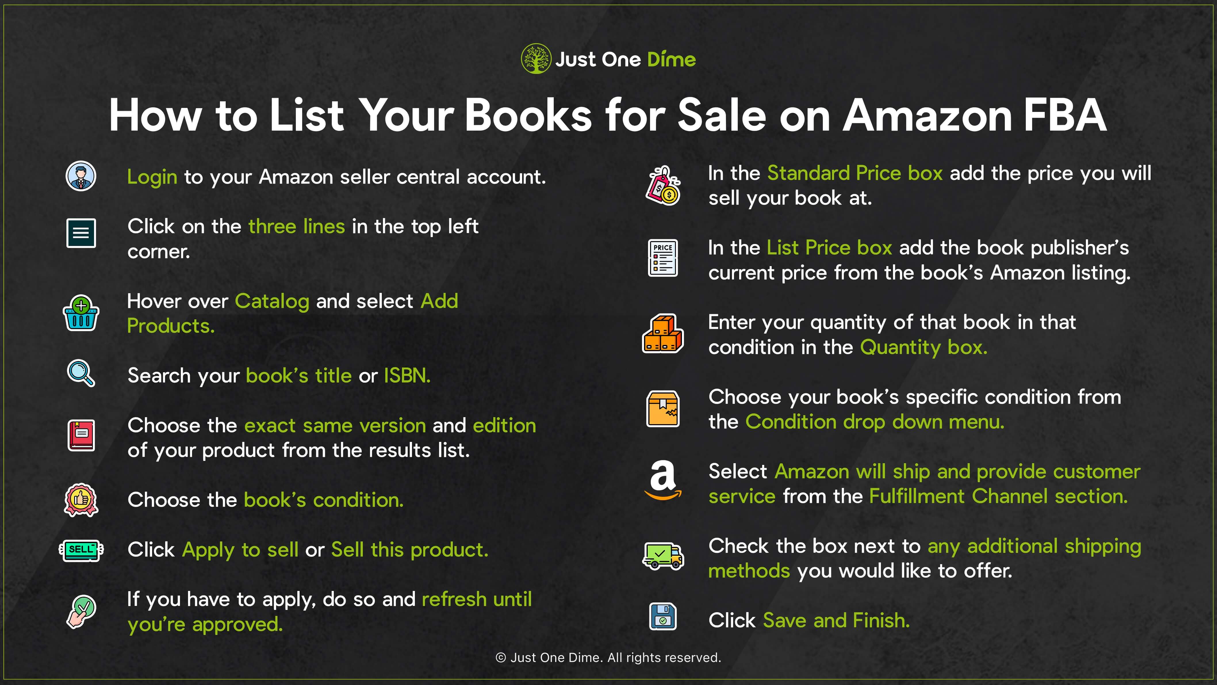 How to Sell Books on Amazon FBA Arbitrage Just One Dime Blog